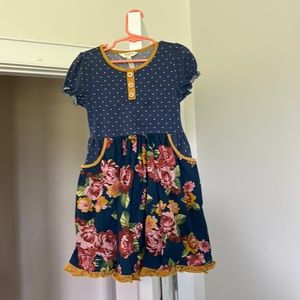 Matilda Jane floral and dot dress size 6